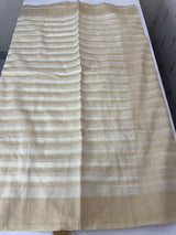 Semi chanderi silk saree with zari weaving - MKT891