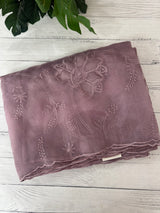 Glass organza saree with applique work- MSHW229