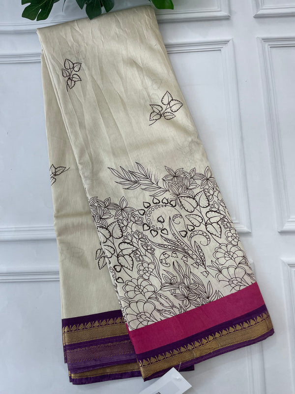 Semi chanderi saree  BSIMRHN