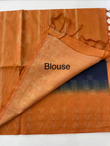 Bhagalpuri Semi tussar saree with contrast borders MST592