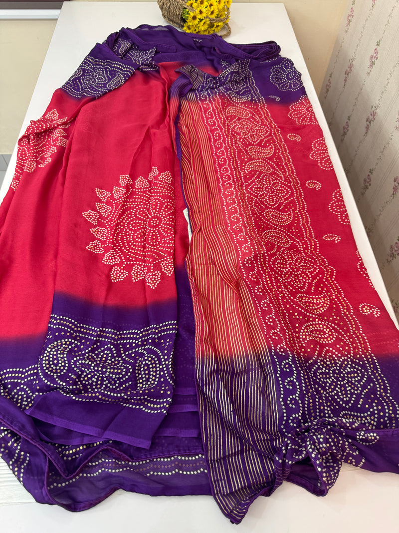 Chiffon georgette saree - MS7633