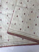 Blended soft tussar saree with thread work MTS9965