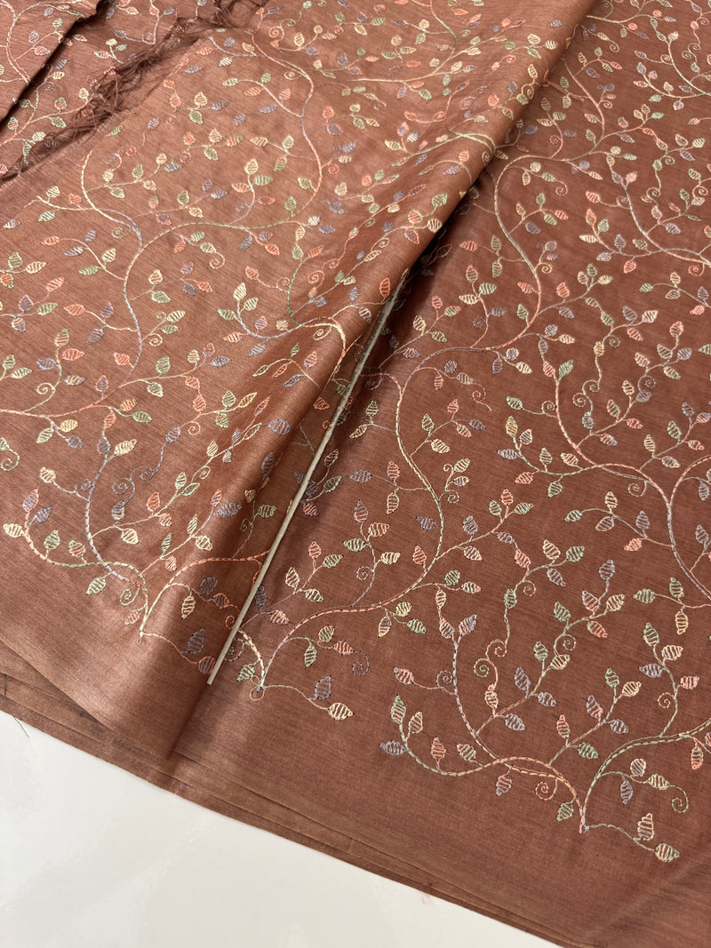 Pure desi tussar silk saree with embroidery- MTSS659 (2)