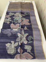 Soft silk saree with thread work and digital prints MGS5678