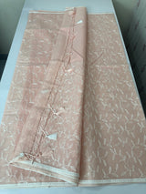 Kota embriodery saree MS1455 Pastel Peach