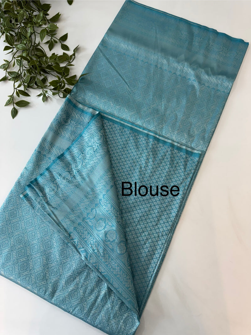 Pastel soft silk Saree - MKP918 Blue