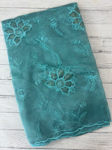 Glass organza saree with applique work- MSHW229