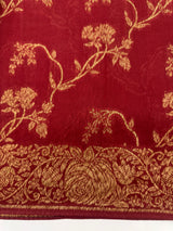 Banarasi Tussar Georgette Saree  - MS44376 Maroon