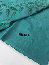 Semi Organza saree with thread work - MSH7654