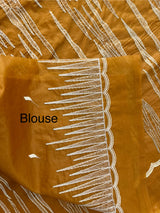 Semi soft Organza saree with zari thread work MSB8433