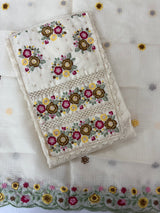 Unstitched Phulkari Silky Kota Set - MUS106
