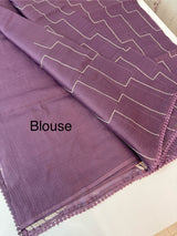Soft kota silk saree with embriodery MS14809- DarkMauve