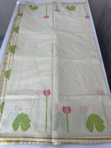 Kerala cotton saree - ‘Gulab’