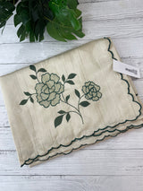 Semi tussar appliqué work saree MTS6589