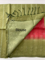 Bhagalpuri Semi tussar saree with contrast borders MST592