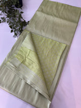 Pastel soft silk Saree - MKP938 YellowGreen