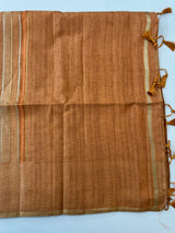 Multi color Semi soft silk saree with borders MSS590