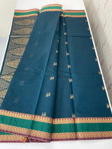 Kanchi Silk cotton saree with zari weaving - MSK897