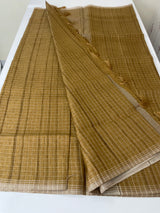 Semi silk saree in check pattern MSR699