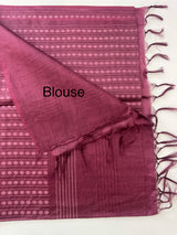 Bamboo tussar silk saree with thread work - MTSS456