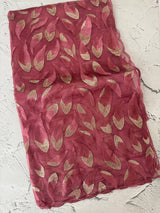 Glass organza saree with thread work- MOS351