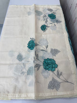Silky kota applique work saree  MSK899