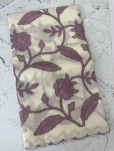 Moonga checks saree with Applique work  MSK765