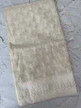 Fancy Net saree with thread work MSH271 - Ivory 3