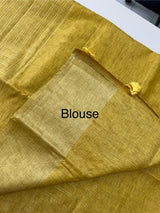Tussar mix Semi silk saree with small zari weaving MSS8925