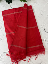Kota staple silk saree with borders MKS786 Red