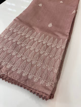 Art silk saree with embroidery SVTS26 DuskyMauve