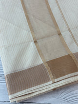 Kerala cotton saree - Rosegold