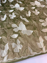 Organza saree with thread work- MC318