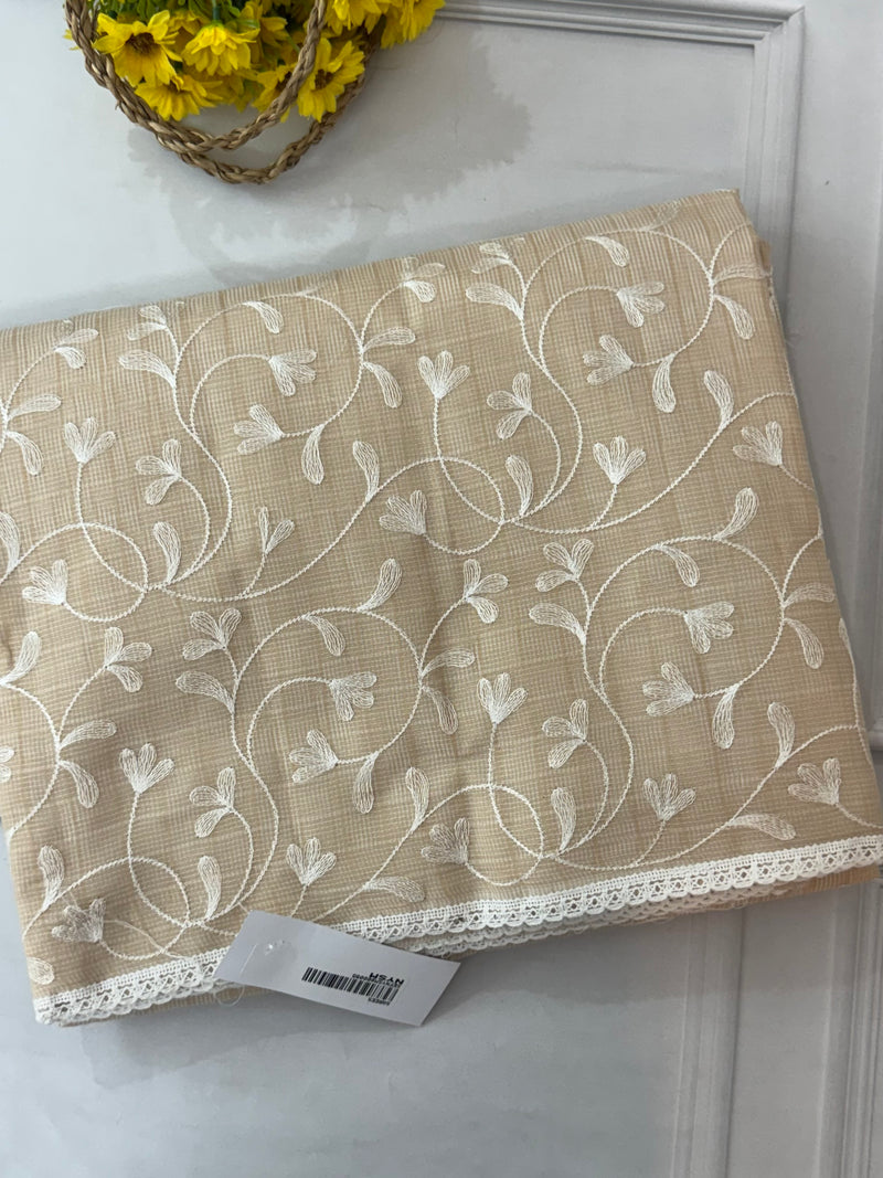 Kota embriodery saree MS1455 Beige