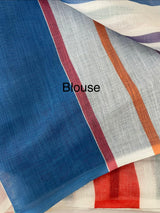 Digital printed semi Linen Saree MLS615