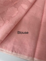 NetKota Applique work saree  MSH198- PeachPink