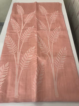 Blended Tussar silk saree with applique work- MSH193