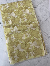 Jute Linen saree with thread work MSH206 - PistaGreen