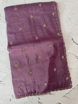 Crush organza saree with blouse- SALE40