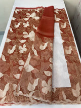 Organza saree with thread work- MC318