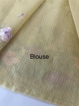 Netkota embriodery saree MS1494 DustyYellow