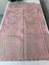NetKota saree with tissue applique work MS15145 - PastelPink