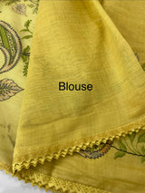Soft silk cotton saree with embriodery MS8678