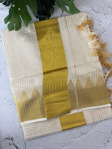 Kerala cotton saree checks-