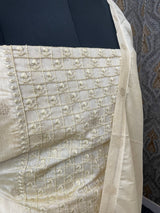 Soft silk Unstitched salwar set - 2