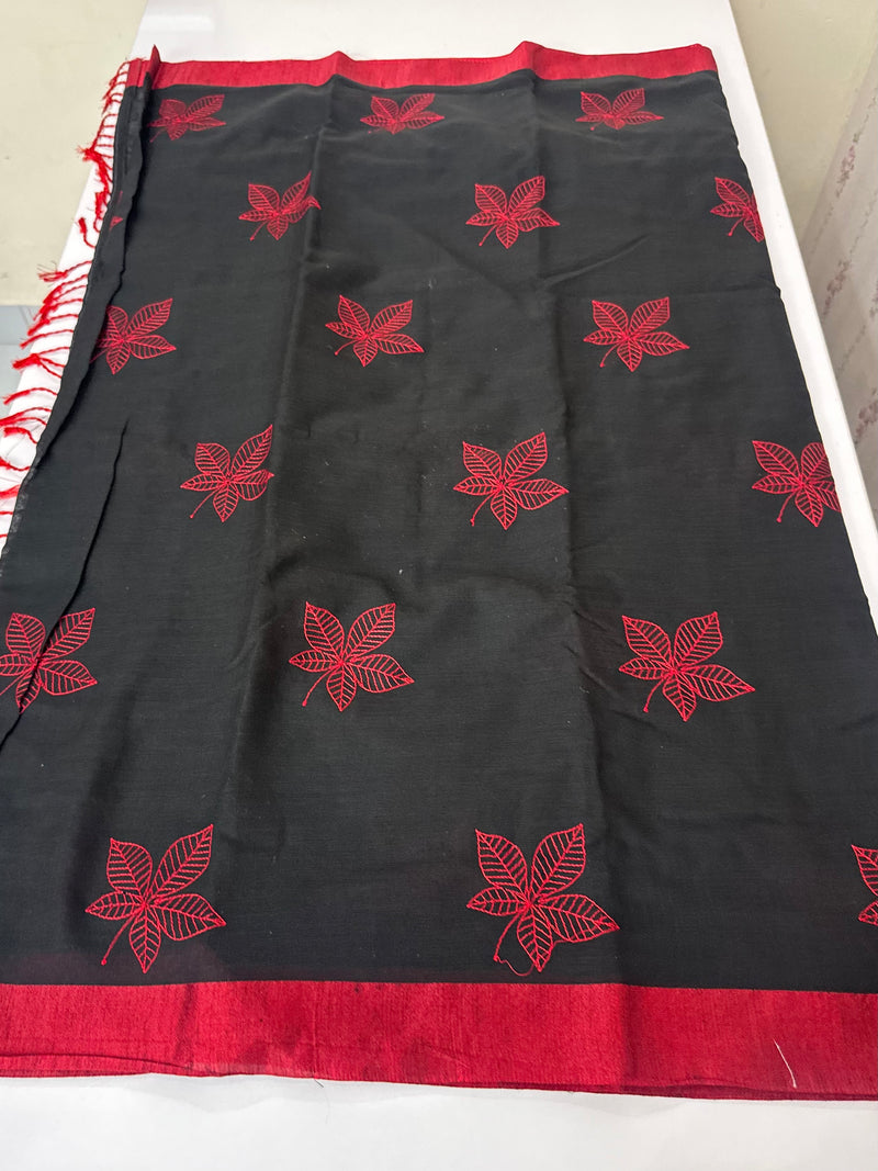 Semi Linen Saree MLS987