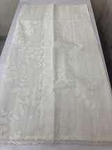 Moonga checks Applique work saree  MSH191 (3) - White