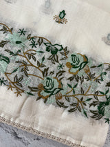 Soft kota checks saree with embroidery - STWSMY