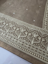 Tissue silk saree with Chikankari embroidery MTTS97(4)