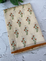 Printed Art silk saree with blouse MAS6966